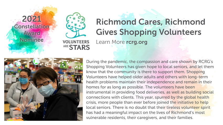 Richmond Cares, Richmond Gives Shopping Volunteers 850