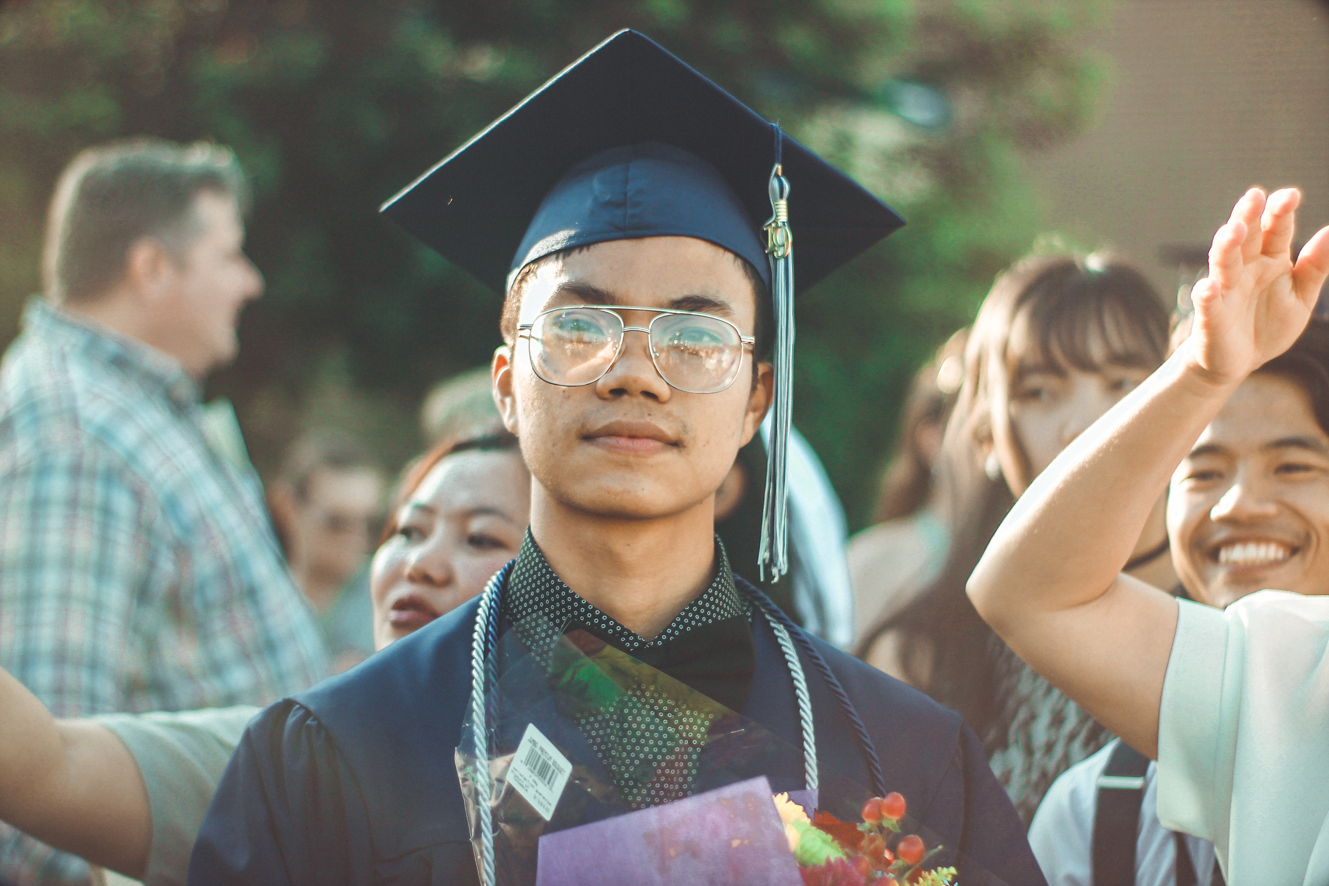 Student Wearing Graduation Cap