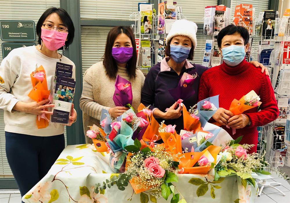 Flower Booth in front of RCRG Office